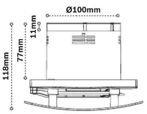 Ø100mm 11mm 118mm 77mm