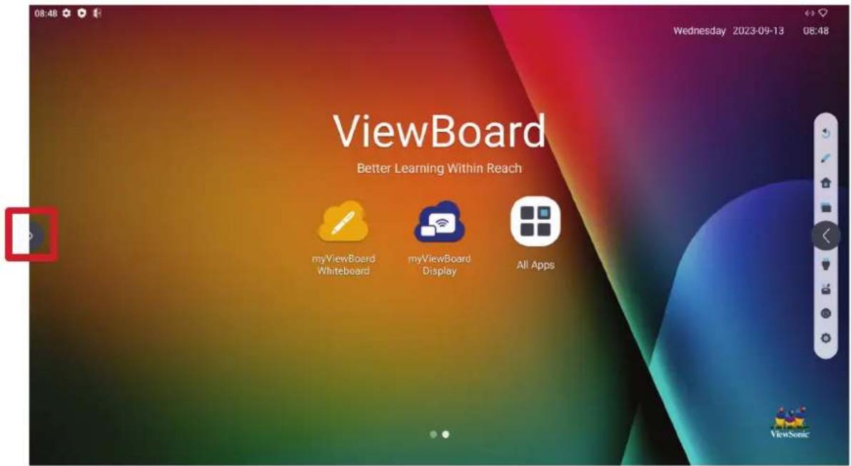 08:48 Wednesday 2023-09-13 08:48 ViewBoard Better Learning Within Reach myViewBoard Whiteboard myViewBoard Display All Apps ViewSonic
