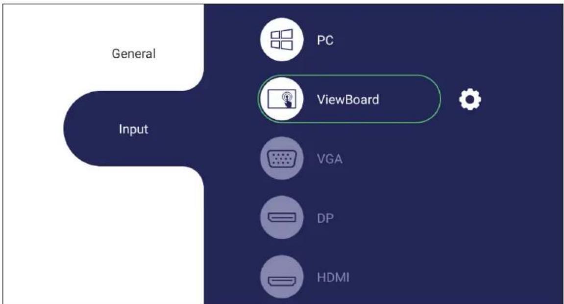 VIEWSONIC VPC-A31-O1 - Sélection d'une source d'entrée - 1