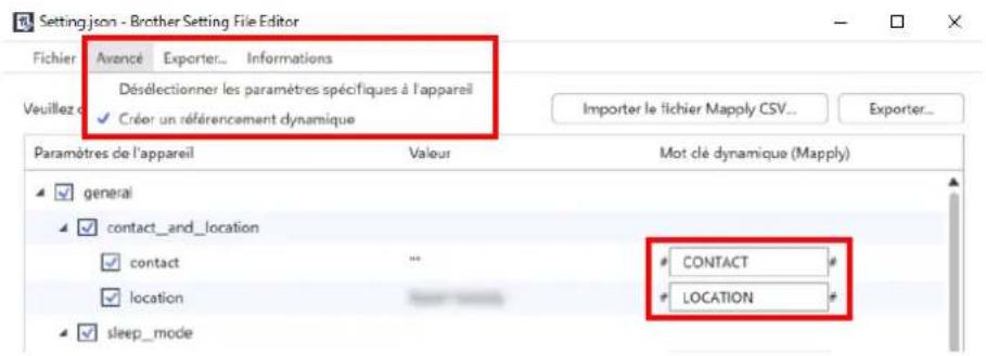 BROTHER MFC-L5705DW - Créer et modifier des fichiers de paramètres dans un éditeur JSON en ligne (exemple) - 3