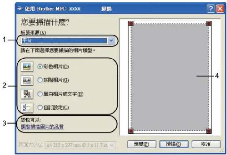 BROTHER MFC-7470D - 使用平台掃描器進行預覽和裁剪 - 1