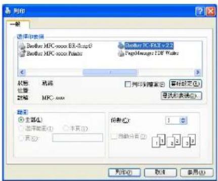 BROTHER MFC-7470D - 使用簡單類型的用戶介面將檔案當成 PC-FAX 發送 - 1