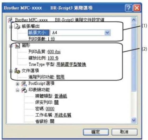 BROTHER MFC-7470D - 進階選項 - 1