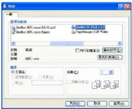BROTHER MFC-7470D - 使用傳真類型的用戶介面將檔案當成 PC-FAX 發送 - 1
