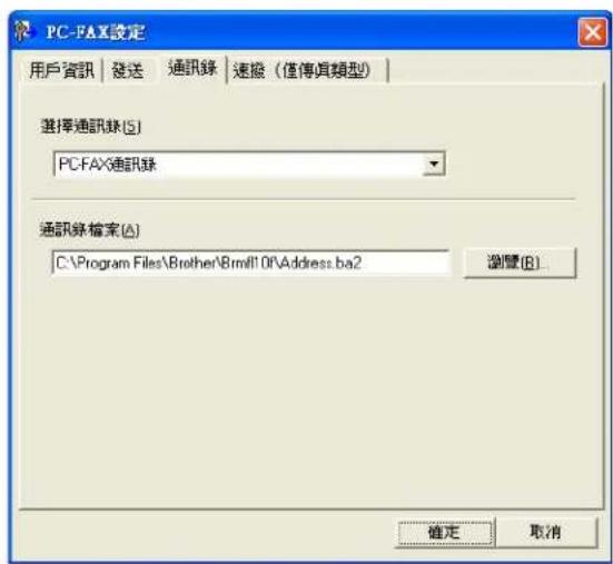 BROTHER MFC-7470D - 通訊錄 - 1