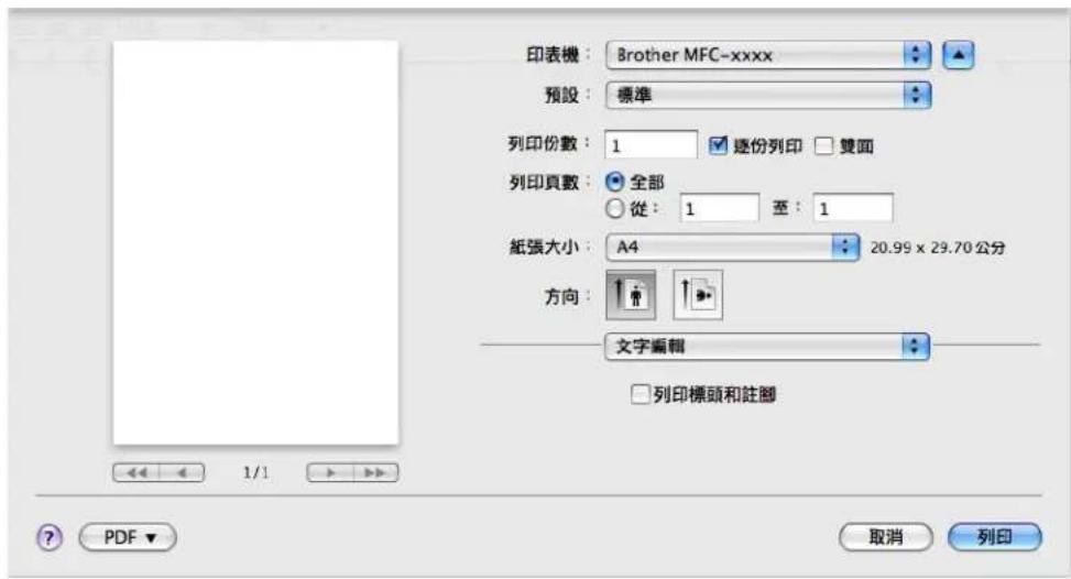 BROTHER MFC-7470D - 選擇頁面設定選項 - 4