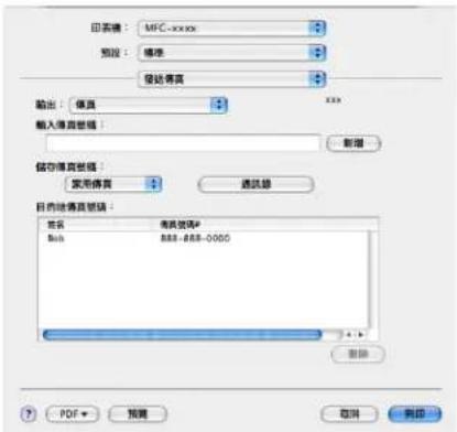 BROTHER MFC-7470D - 從 Mac OS X 通訊錄應用程式中拖選 vCard (Mac OS X 10.4.11) - 1