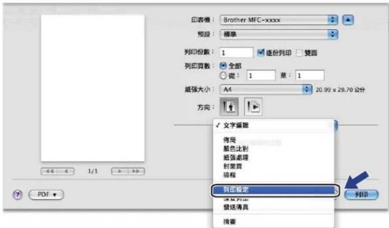 BROTHER MFC-7470D - 選擇列印選項 - 1