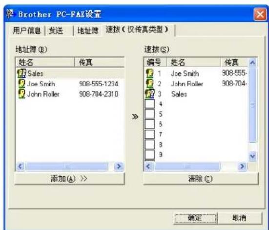 BROTHER MFC-7450 - 速拨设置 - 1
