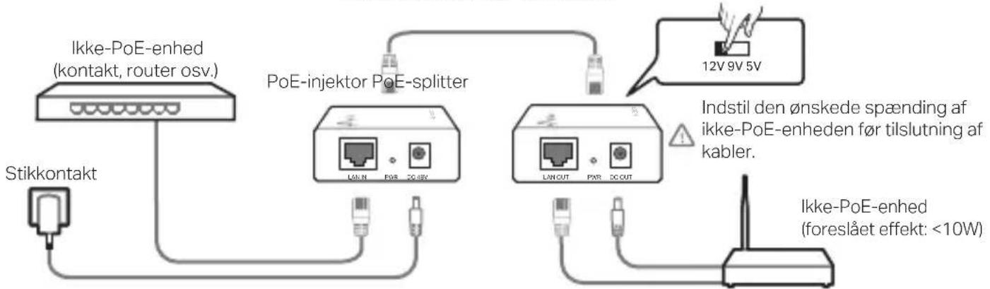 TP-LINK TL-POE10E - PoE-injektor og -splitter - 1