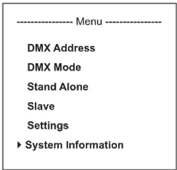 Cameo ZENIT Z120 G2 - SYSTEMINFORMATIONEN (System Information) - 1