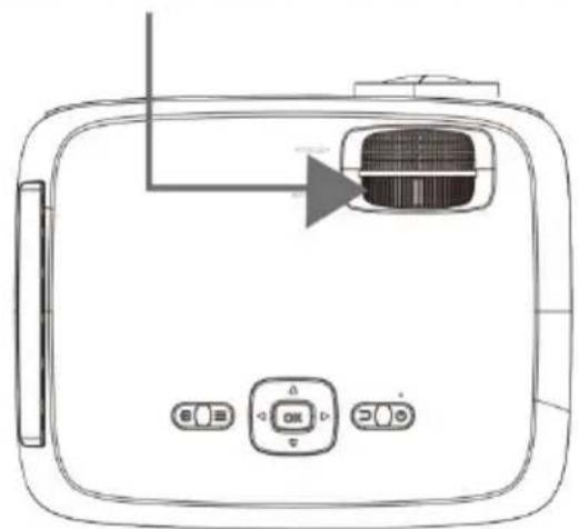 LENCO LPJ-900WH - Einstellen von Fokus und Trapezkorrektur - 1
