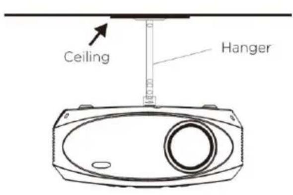 LENCO LPJ-900WH - Placing Your Projector On Ceiling - 1
