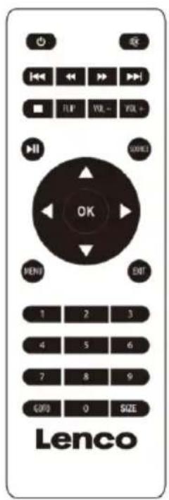 LENCO LPJ-900WH - Go To/Number Keypad - 1