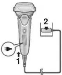 PANASONIC ES-LV69 - Opladning af barbermaskinen - 1