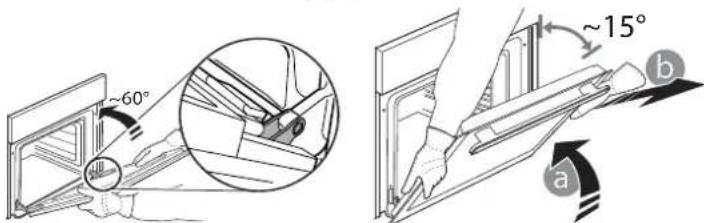 WHIRLPOOL OMR35HR0B - REMOVING AND REFITTING THE DOOR - 2