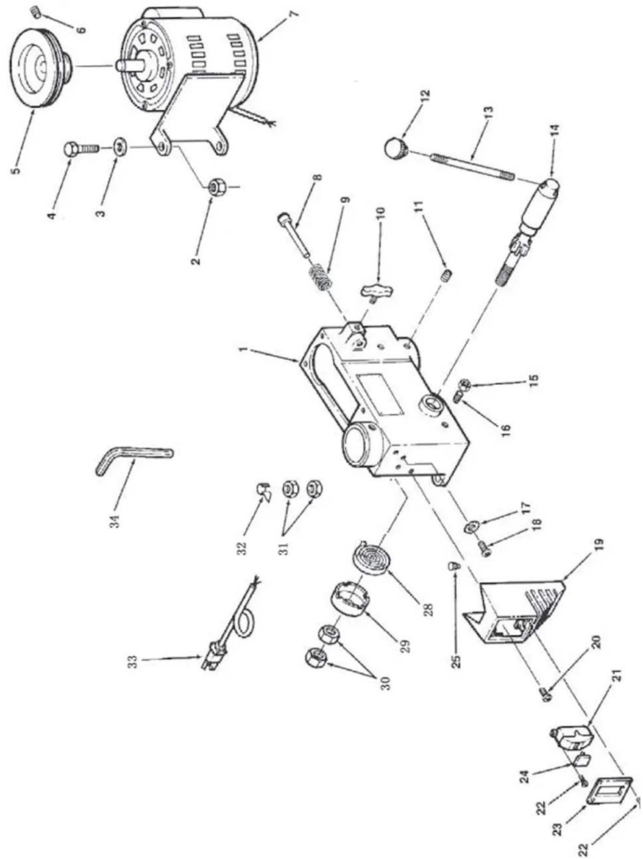 RIKON 30-100 - SCHÉMA DES PIÈCES - B - 1