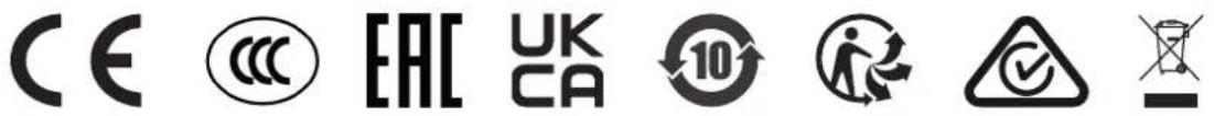 CE CCC EAC UK CA 10 √
