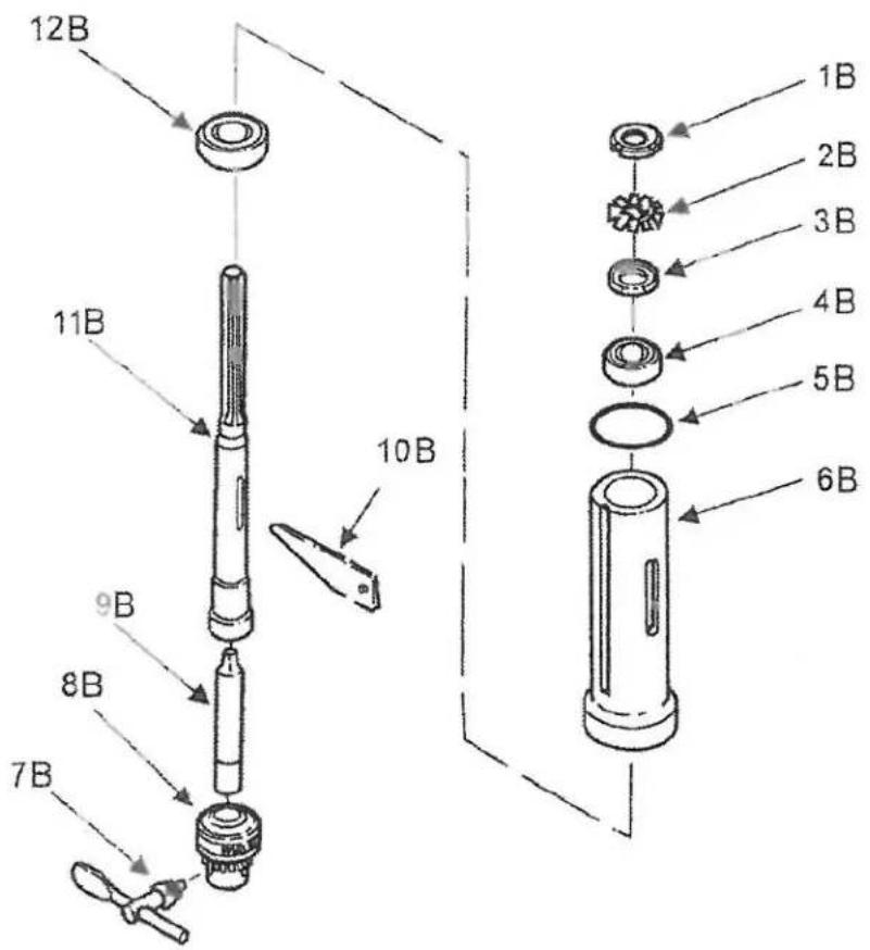 RIKON 30-230 - ASSEMBLAGE DE LA BROCHE FEUILLE B - 1