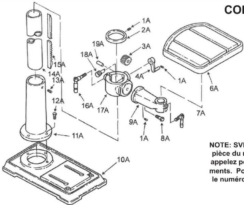 RIKON 30-230 - DIAGRAMME ET LISTE DES PIÈCES - 1