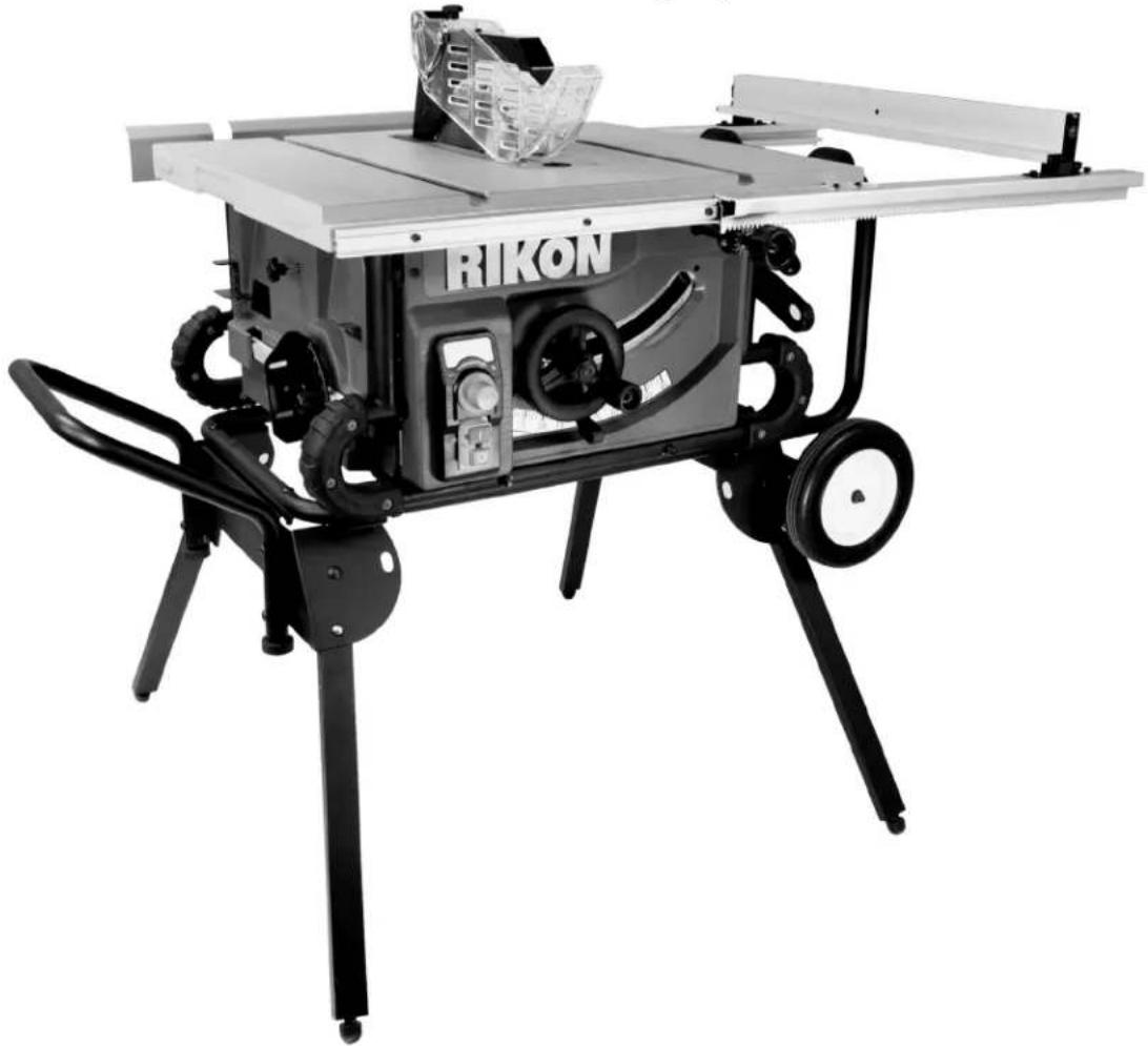 RIKON 11-600S - Scie sur table portative de 10" avec support - 1