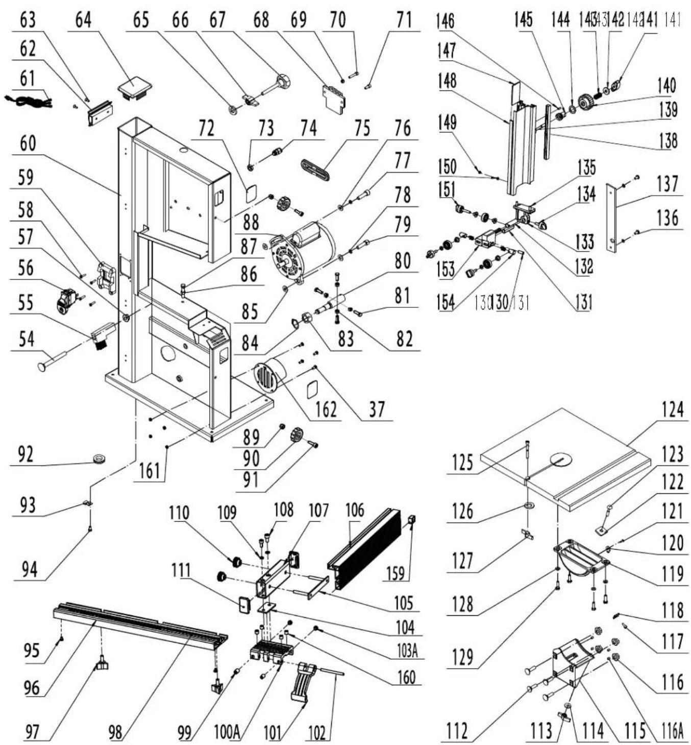 RIKON 10-3061 - DIAGRAMME DES PIÈCES - 1