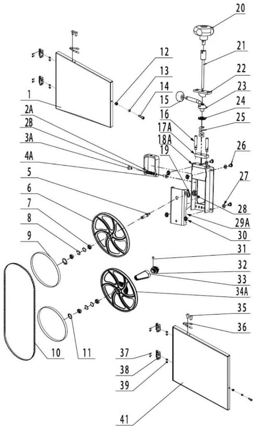 RIKON 10-3061 - DIAGRAMME DES PIÈCES - 1