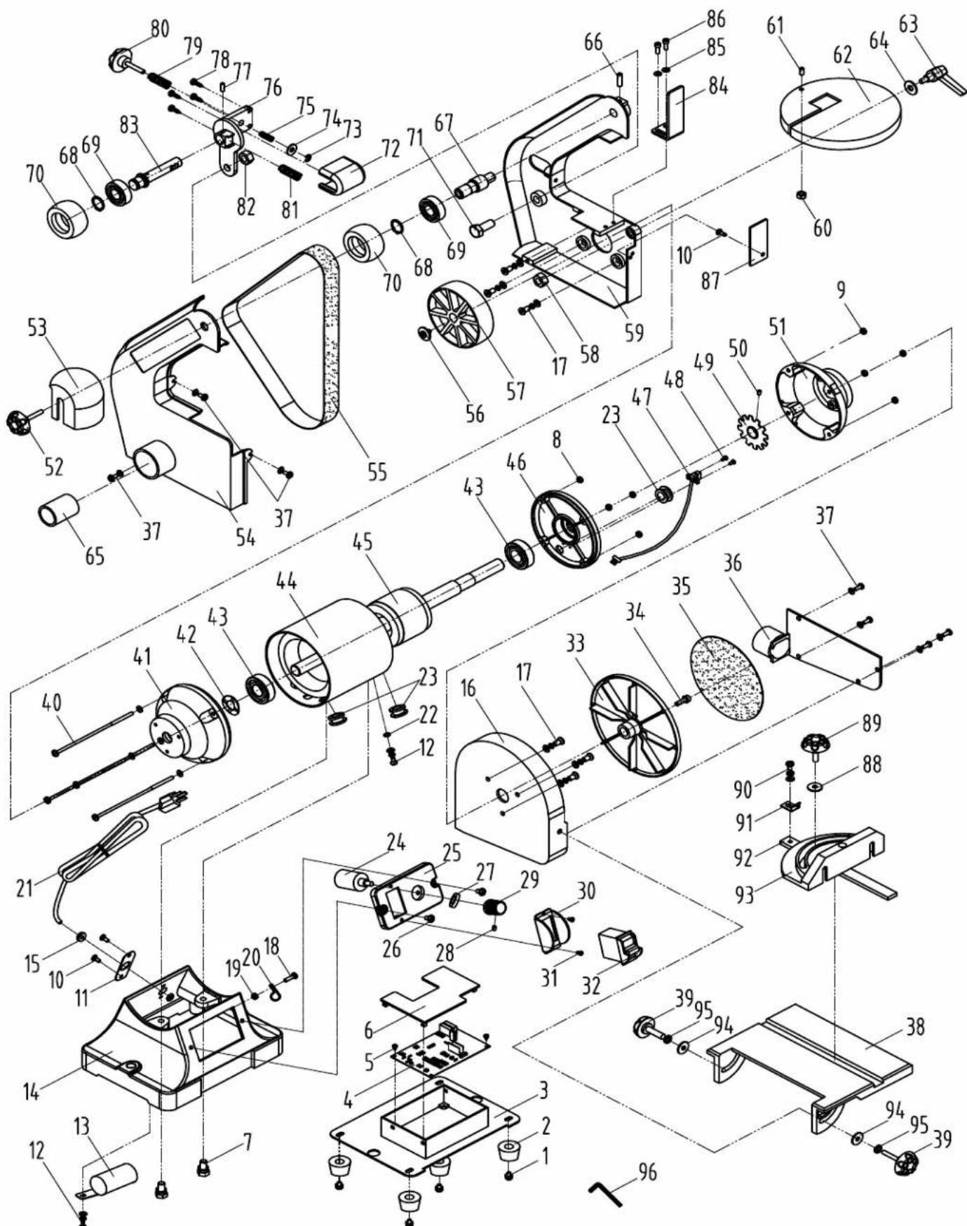 RIKON 50-161VS - DIAGRAMME DES PIECES - 1