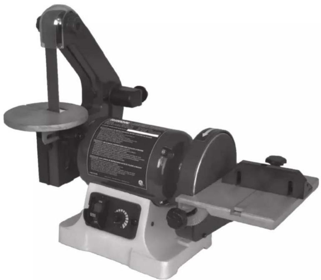 RIKON 50-161VS - Ponceuse à vitesse variable à bande de 1'' x 30'' et disque de 6'' - 1