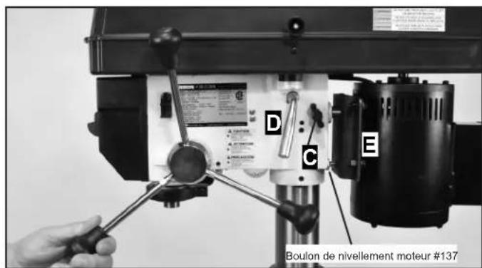 RIKON 30-212VS - IMPORTANT! La machine DOIT est en marche pour changer les vitesses de la presse de forage. - 3