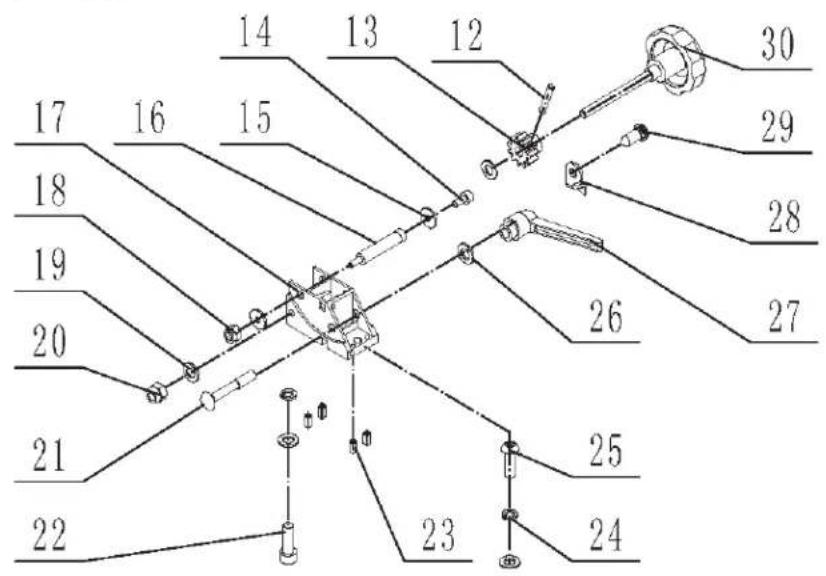 RIKON 10-324TG - ASSEMBLAGE DE LA TABLE FEUILLE B - 2