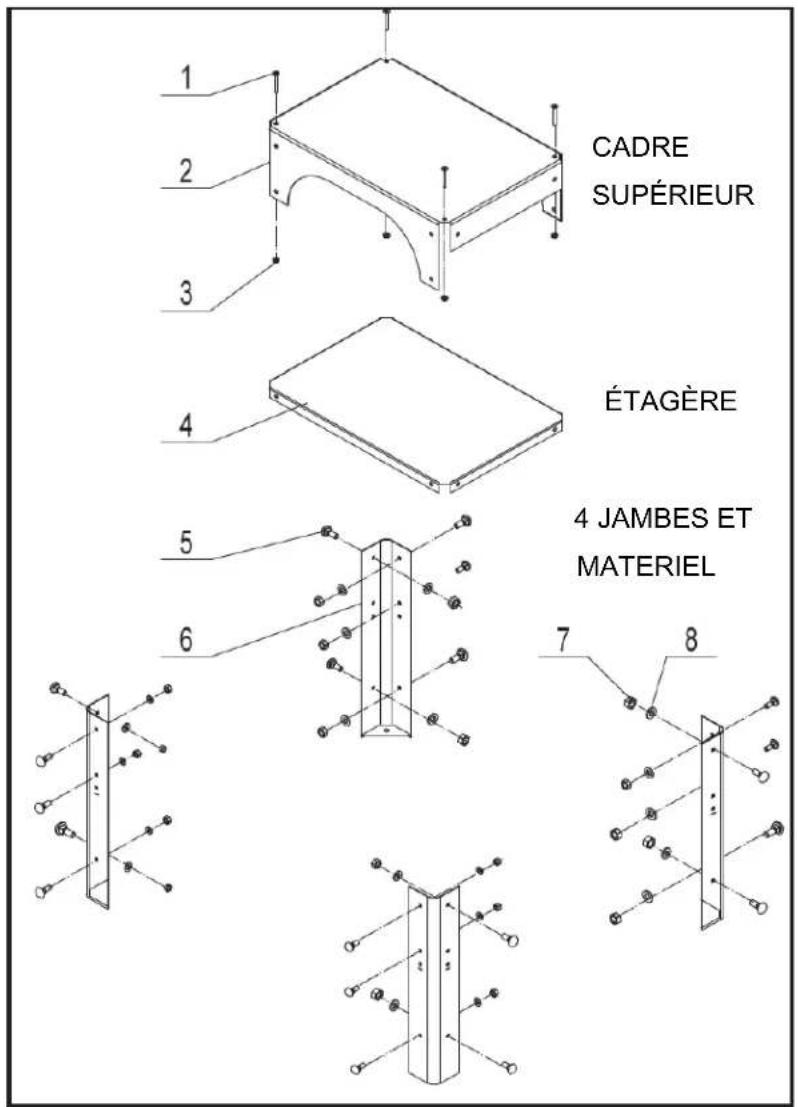 RIKON 10-324TG - ASSEMBLAGE DU STAND - 3