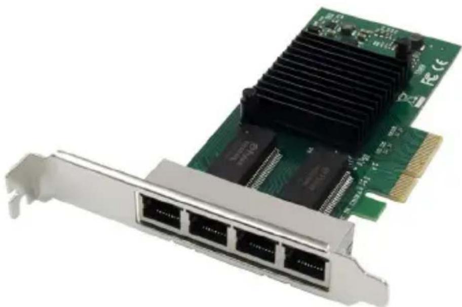 Digitus DN-10114 - Carte d'interface réseau Intel I350 pour serveur 4 ports RJ45 - 1