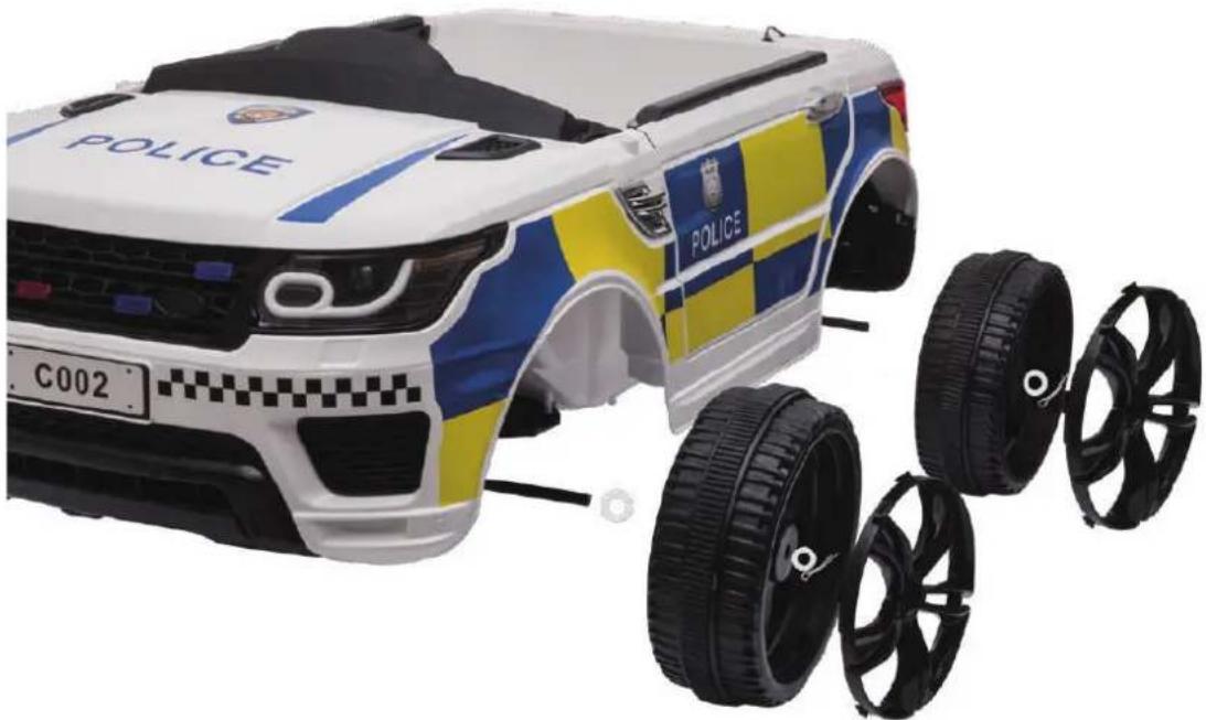 Merax TX288704 - 2.Front and rear wheels assembly - 1