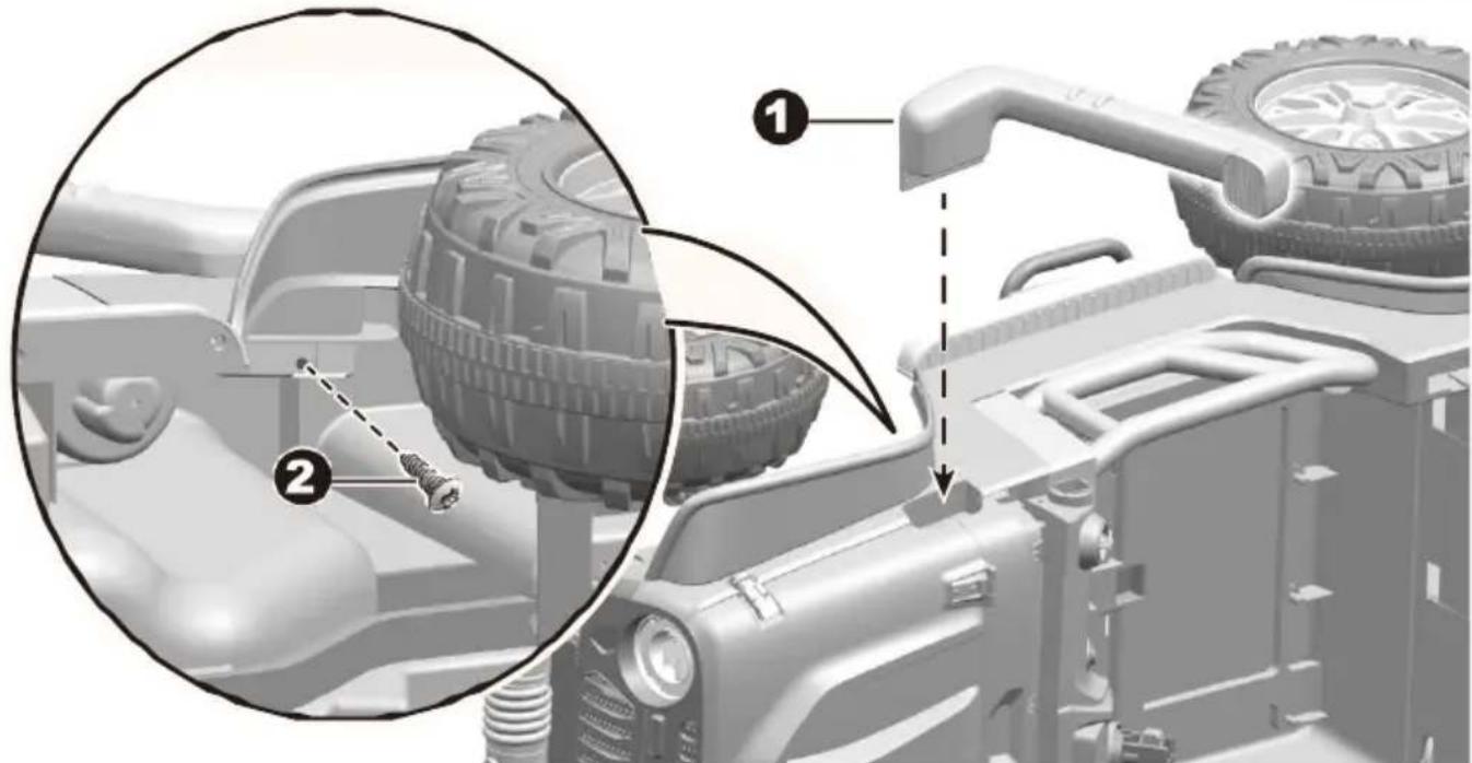 Merax TX295659 - HINT: The rear axle is locked on the side of the body. - 5