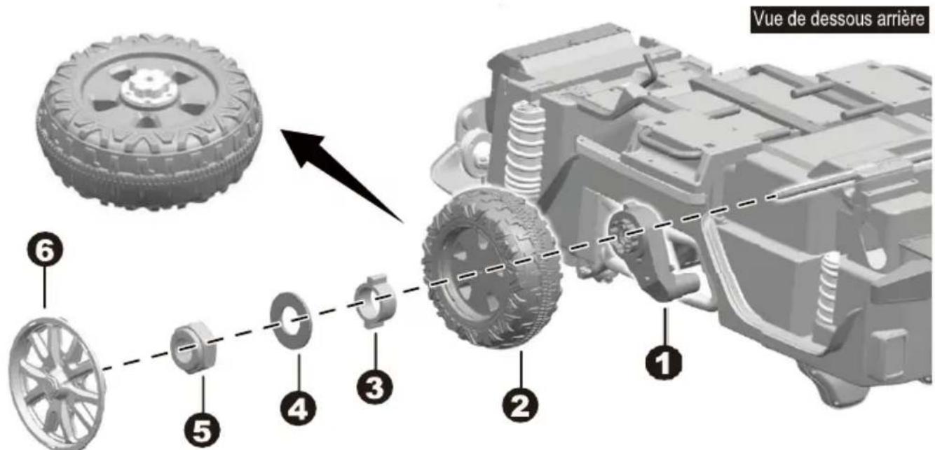 Merax TX295659 - CONSEIL : L'essieu arrière est verrouillé sur le côté de la carrosserie. - 1