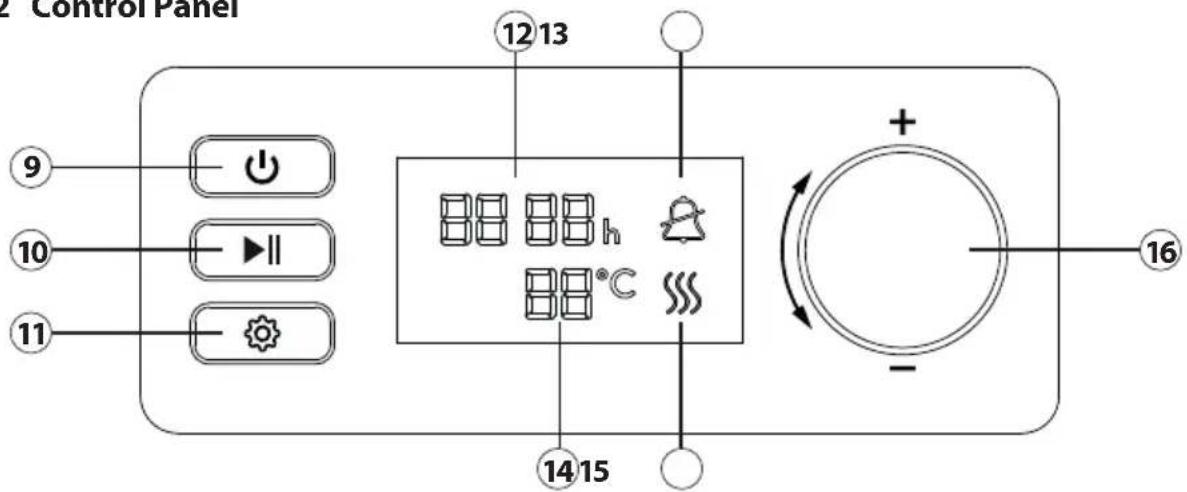 CASO DH 450 - Control Panel - 1