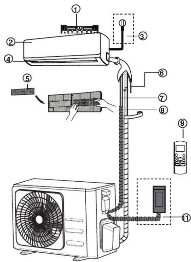 SAMSUNG AR24BXHQASIXEU - Geräteteile - 1