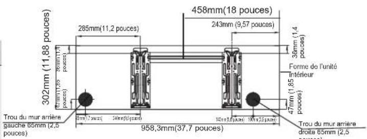 SAMSUNG AR24BXHQASIXEU - DIMENSIONS DE PLAQUE DE MONTAGE - 2