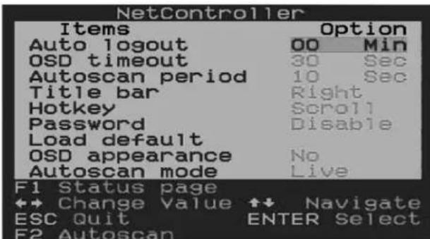 Tripp Lite B040-008-19 - OSD Setup Page - 1