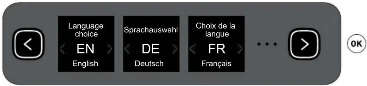 Language choice EN English Sprachauswahl DE Deutsch Choix de la langue FR Français ... OK