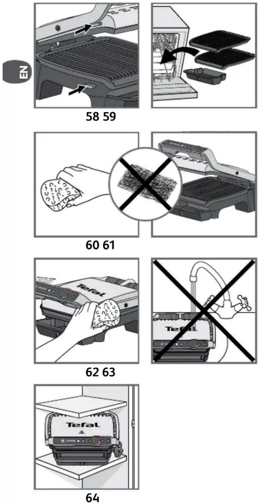 TEFAL OptiGrill Elite GC750D16 - End of use - 5