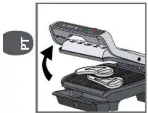 TEFAL OptiGrill Elite GC750D16 - Observação para os alimentos muito finos, por exemplo, bacon: - 4