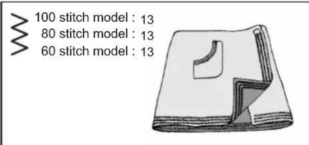 100 stitch model : 13 80 stitch model : 13 60 stitch model : 13