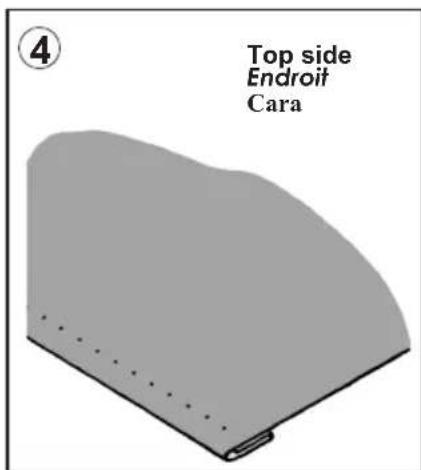 4 Top side Endroit Cara