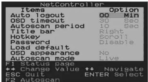 Tripp Lite B040-016-19 - OSD Setup Page - 1