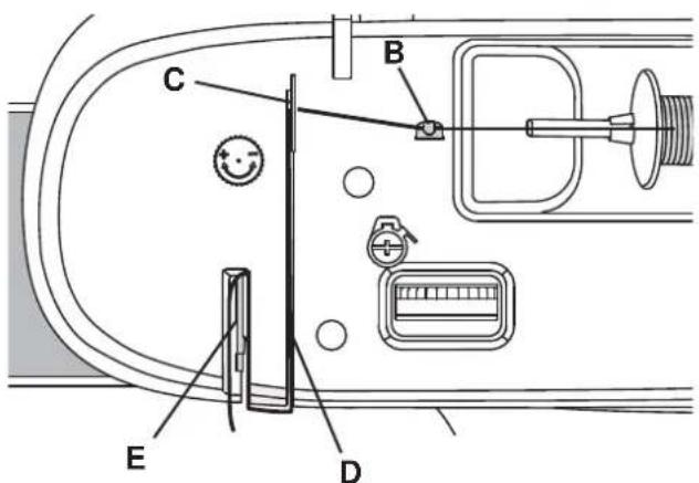 SINGER Featherweight C240 - Enhebrado de laquina - 1