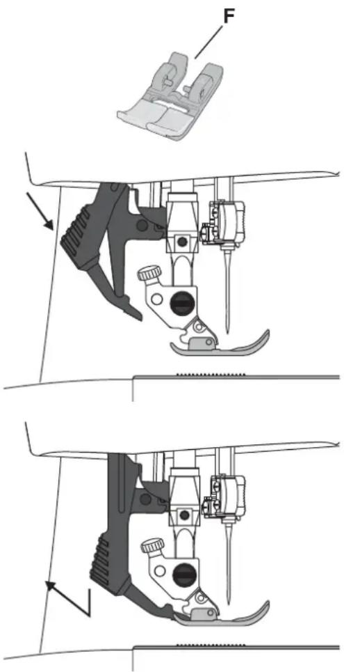 SINGER Featherweight C240 - Desacoplamento del sistema de arrastre uniforme integrado - 1