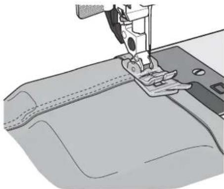 SINGER Featherweight C240 - Sewing Hems in Heavy Fabric - 2