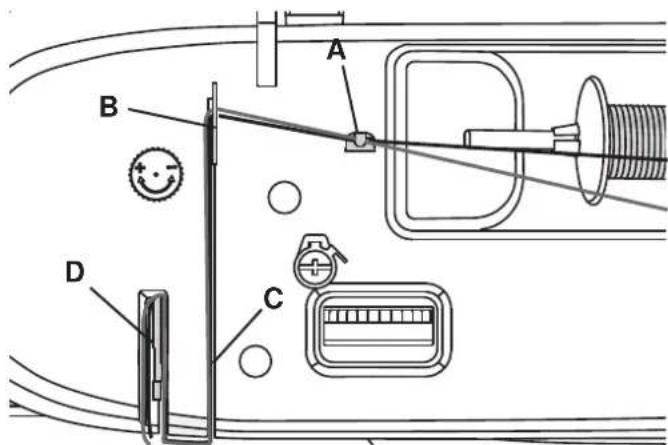 SINGER Featherweight C240 - Enfilage d'aiguille double (accessoire optionnel) - 2